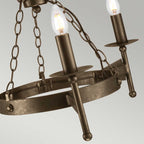 Pendelleuchte Cromwell (bronzefarben) 3x - Elstead Lighting