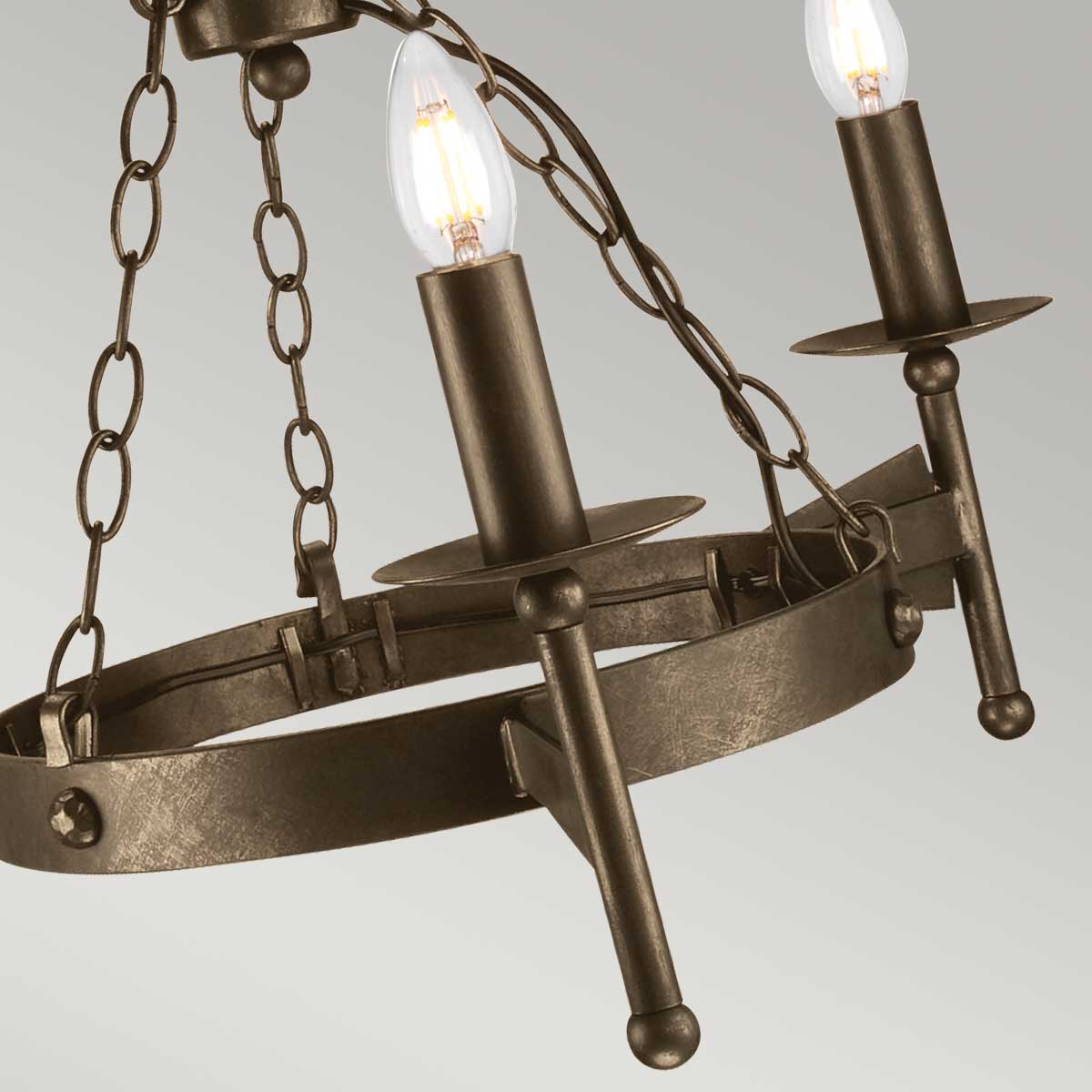 Pendelleuchte Cromwell (bronzefarben) 3x - Elstead Lighting