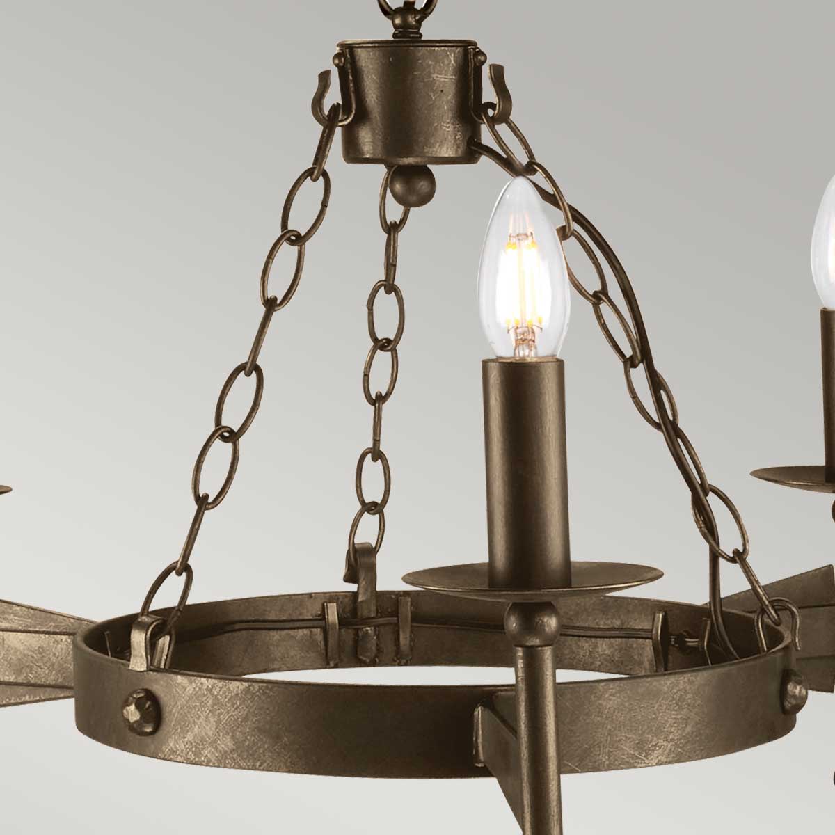 Pendelleuchte Cromwell (bronzefarben) 3x - Elstead Lighting
