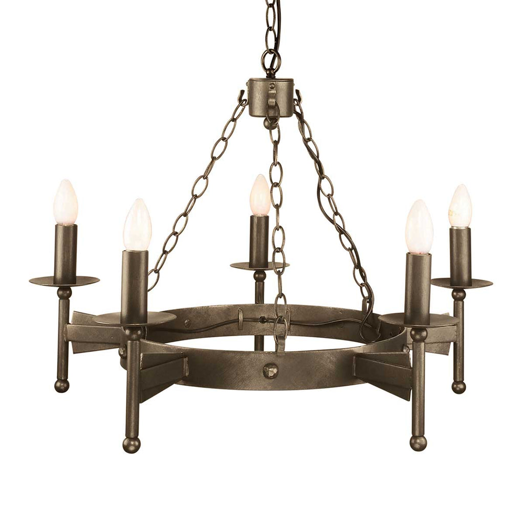 Pendelleuchte Cromwell (bronzefarben) 5x - Elstead Lighting
