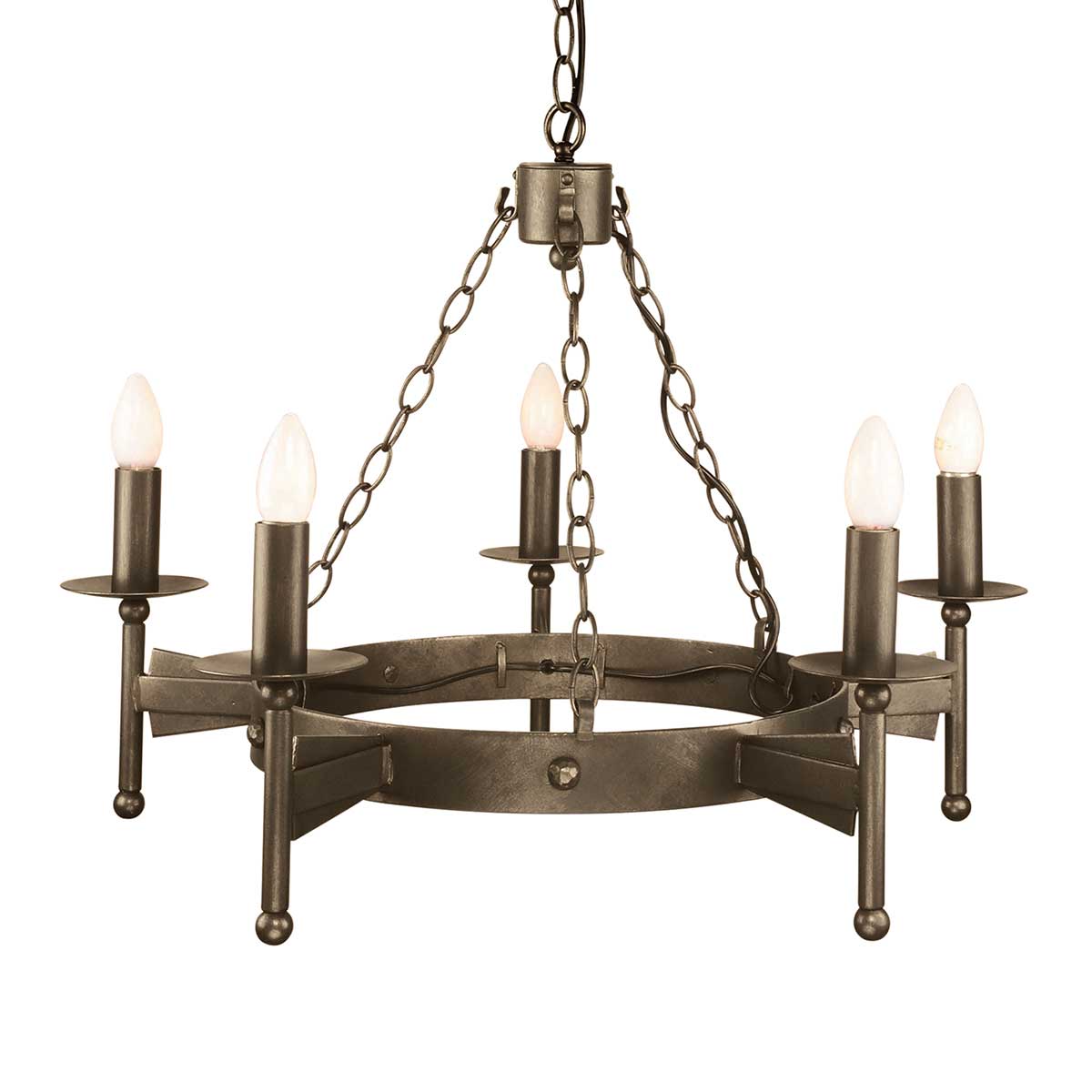 Pendelleuchte Cromwell (bronzefarben) 5x - Elstead Lighting