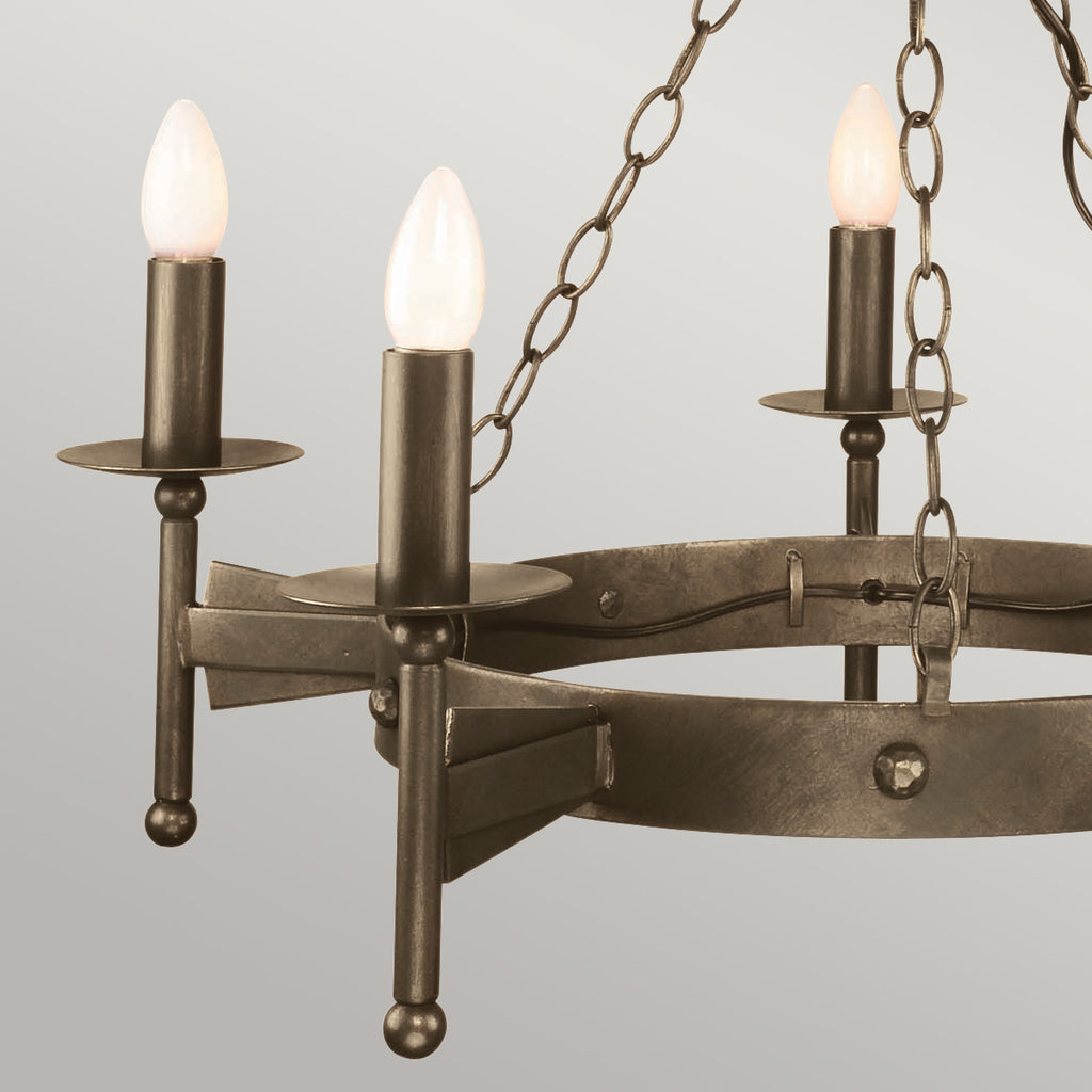 Pendelleuchte Cromwell (bronzefarben) 5x - Elstead Lighting