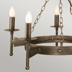 Pendelleuchte Cromwell (bronzefarben) 5x - Elstead Lighting
