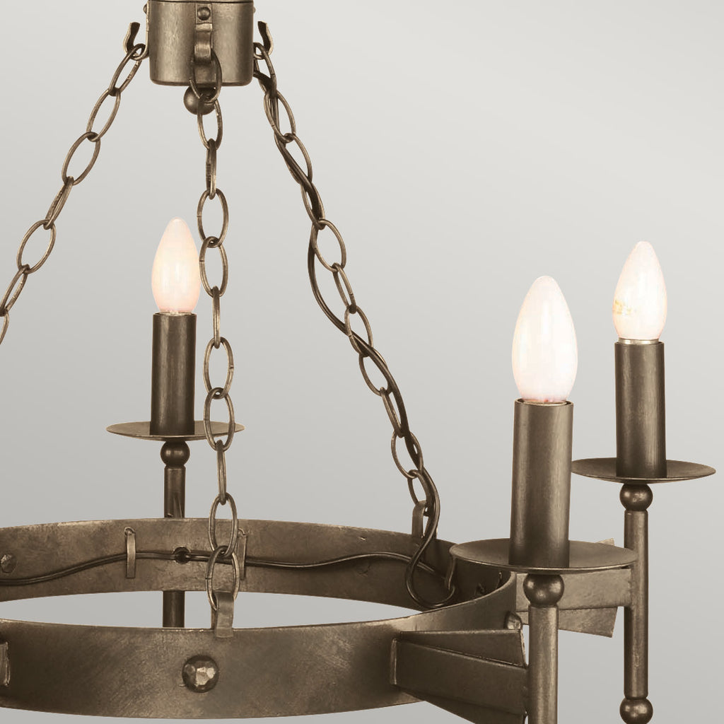 Pendelleuchte Cromwell (bronzefarben) 5x - Elstead Lighting