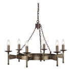Pendelleuchte Cromwell (bronzefarben) 6x - Elstead Lighting