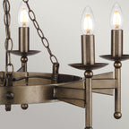 Pendelleuchte Cromwell (bronzefarben) 6x - Elstead Lighting