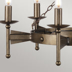 Pendelleuchte Cromwell (bronzefarben) 6x - Elstead Lighting