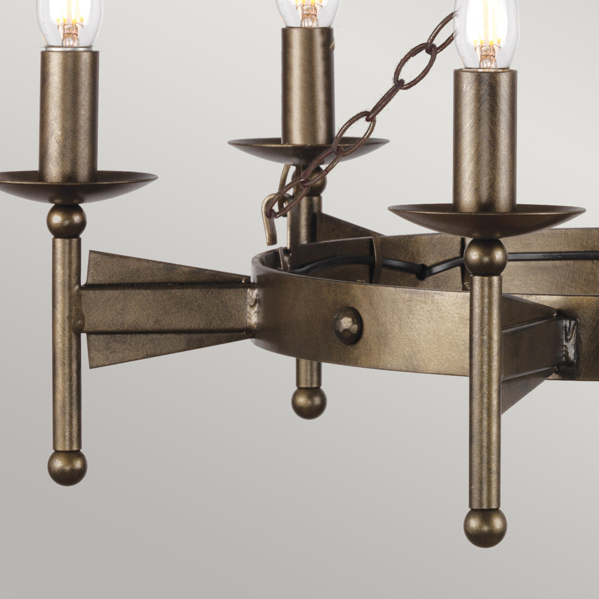Pendelleuchte Cromwell (bronzefarben) 6x - Elstead Lighting
