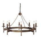 Pendelleuchte Cromwell (bronzefarben) 8x - Elstead Lighting