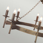 Pendelleuchte Cromwell (bronzefarben) 8x - Elstead Lighting