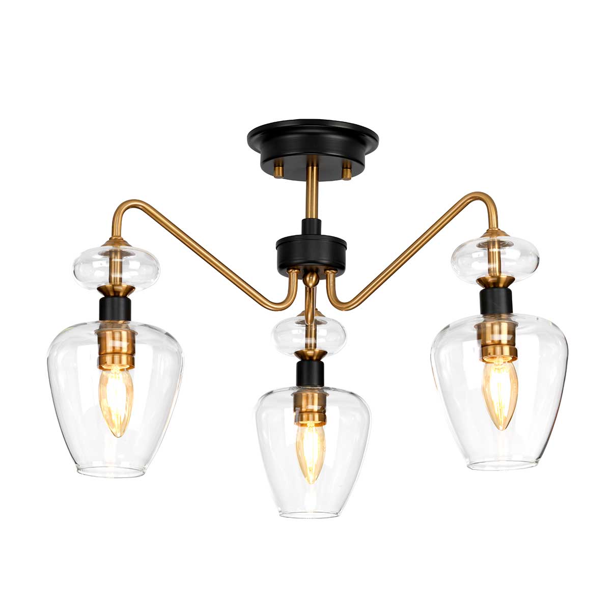 Deckenleuchte Armand (schwarz) 3x - Elstead Lighting