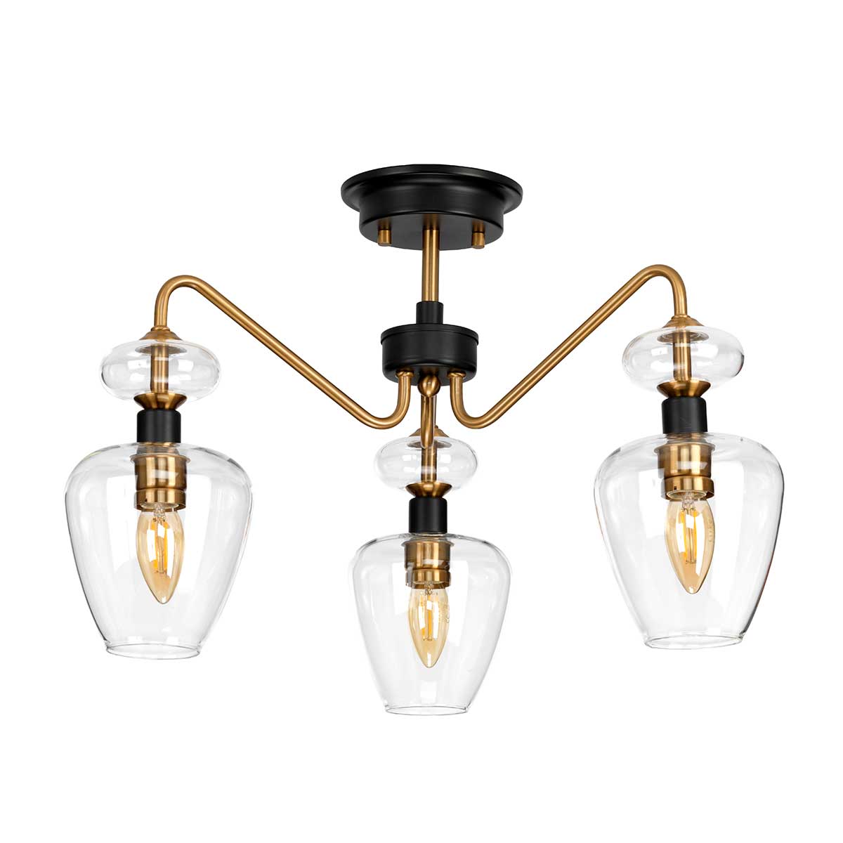 Deckenleuchte Armand (schwarz) 3x - Elstead Lighting