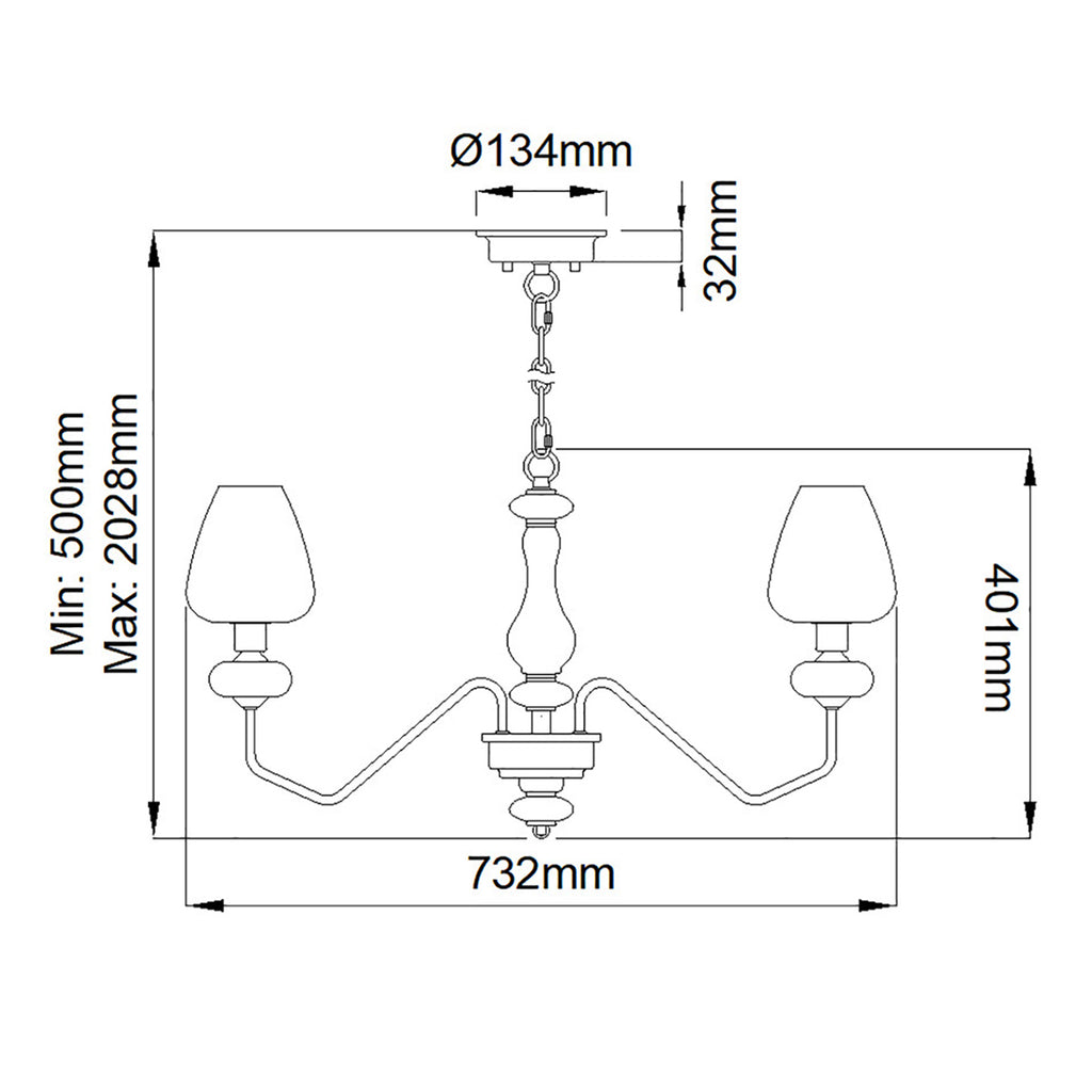 Pendelleuchte Armand (schwarz) 5x - Elstead Lighting