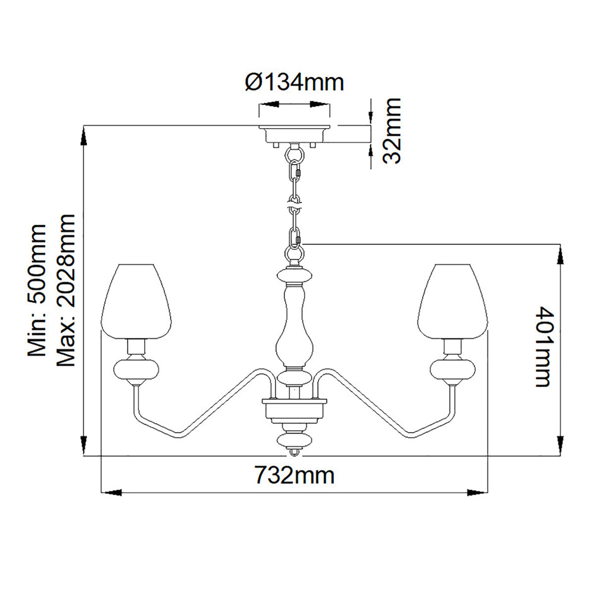 Pendelleuchte Armand (schwarz) 5x - Elstead Lighting