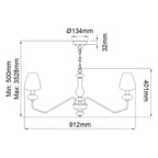 Pendelleuchte Armand (schwarz) 8x - Elstead Lighting