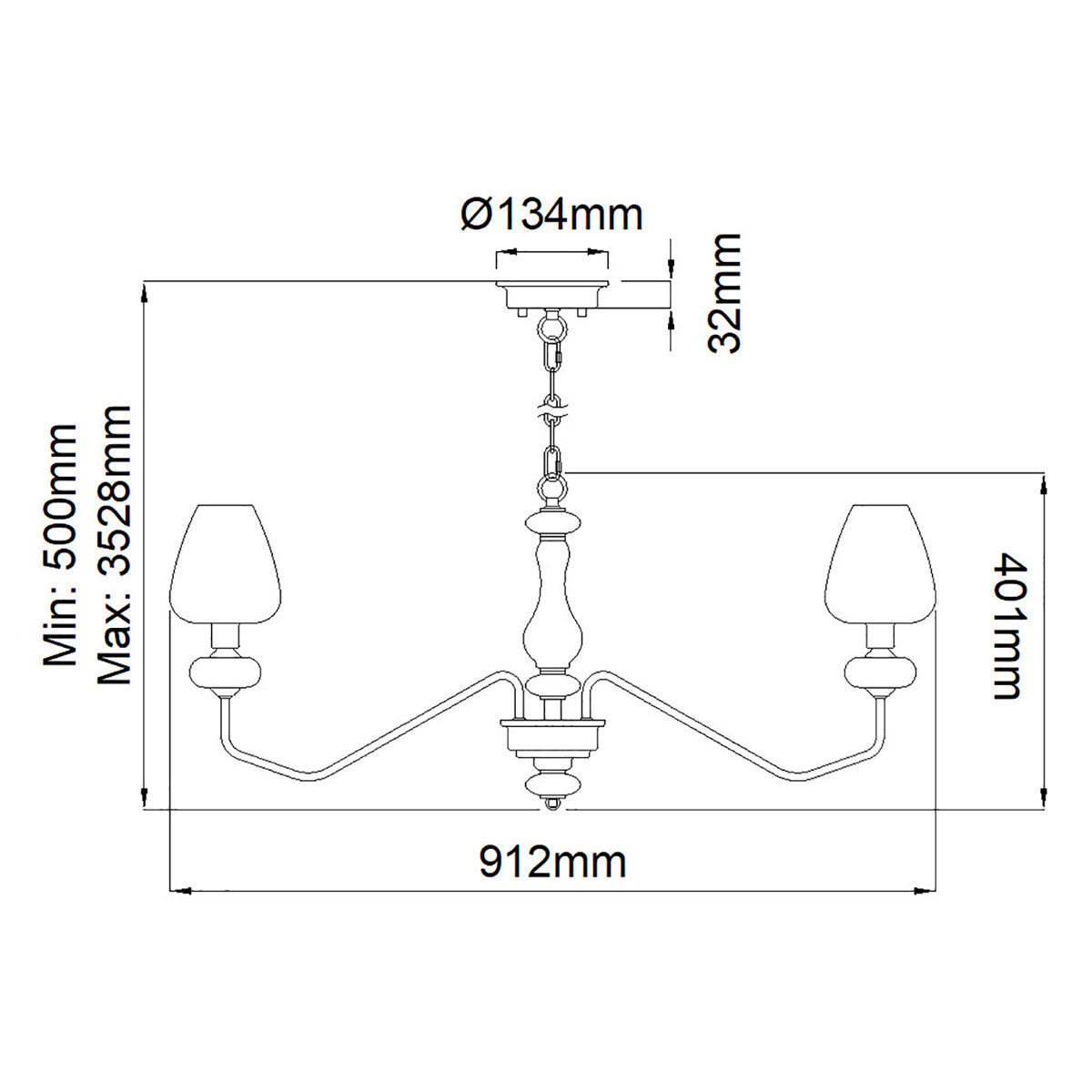 Pendelleuchte Armand (schwarz) 8x - Elstead Lighting