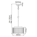 Pendelleuchte Corona (bronzefarben) 2x - Elstead Lighting