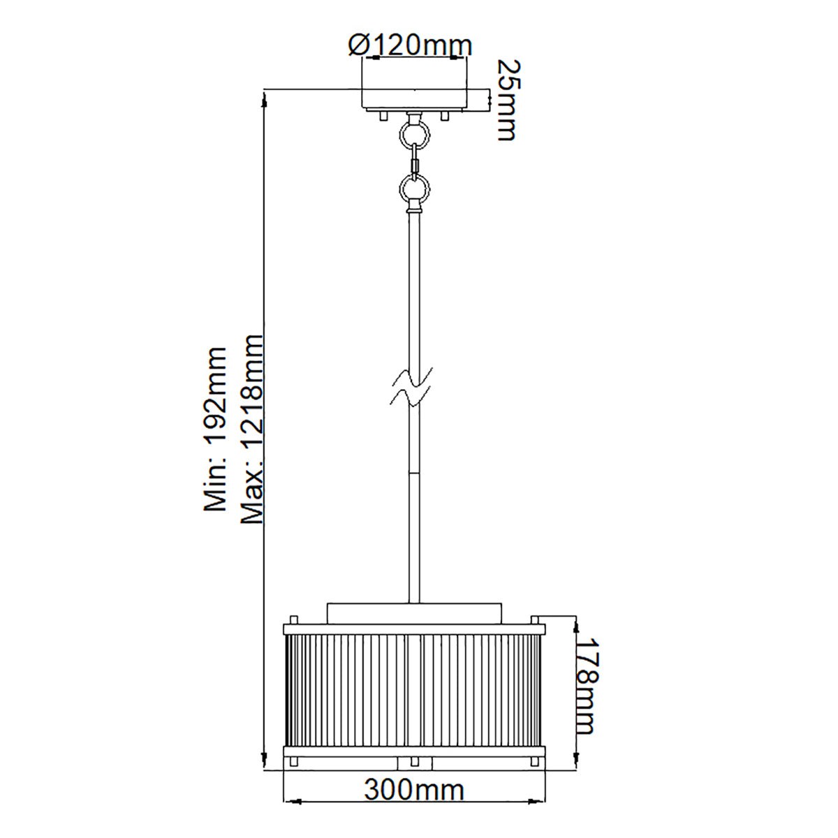 Pendelleuchte Corona (bronzefarben) 2x - Elstead Lighting