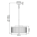 Pendelleuchte Corona (bronzefarben) 3x - Elstead Lighting