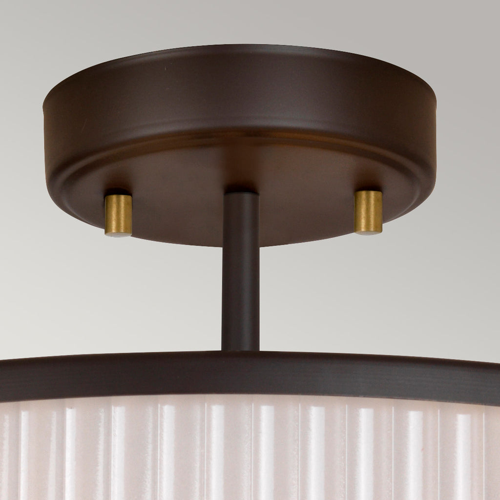 Pendelleuchte Corona (bronzefarben) 3x - Elstead Lighting