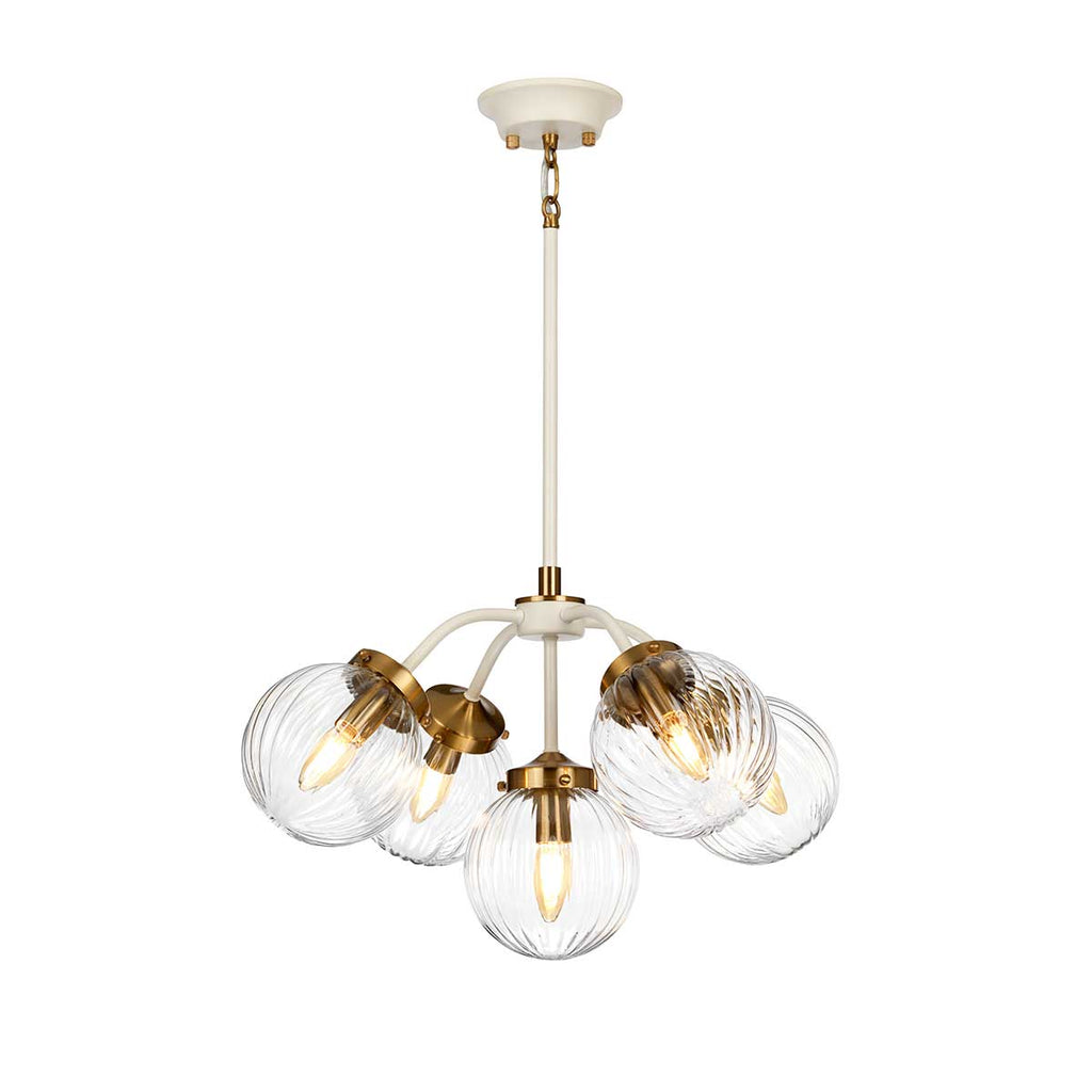 Pendelleuchte Cosmos (messingfarben) 5x - Elstead Lighting