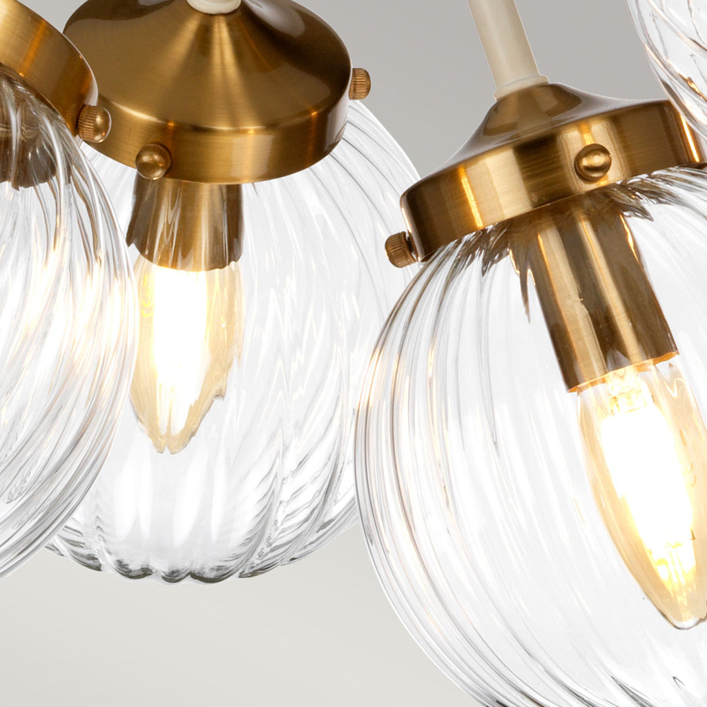 Pendelleuchte Cosmos (messingfarben) 5x - Elstead Lighting