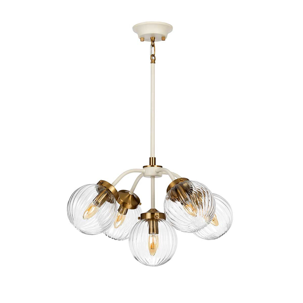 Pendelleuchte Cosmos (messingfarben) 5x - Elstead Lighting