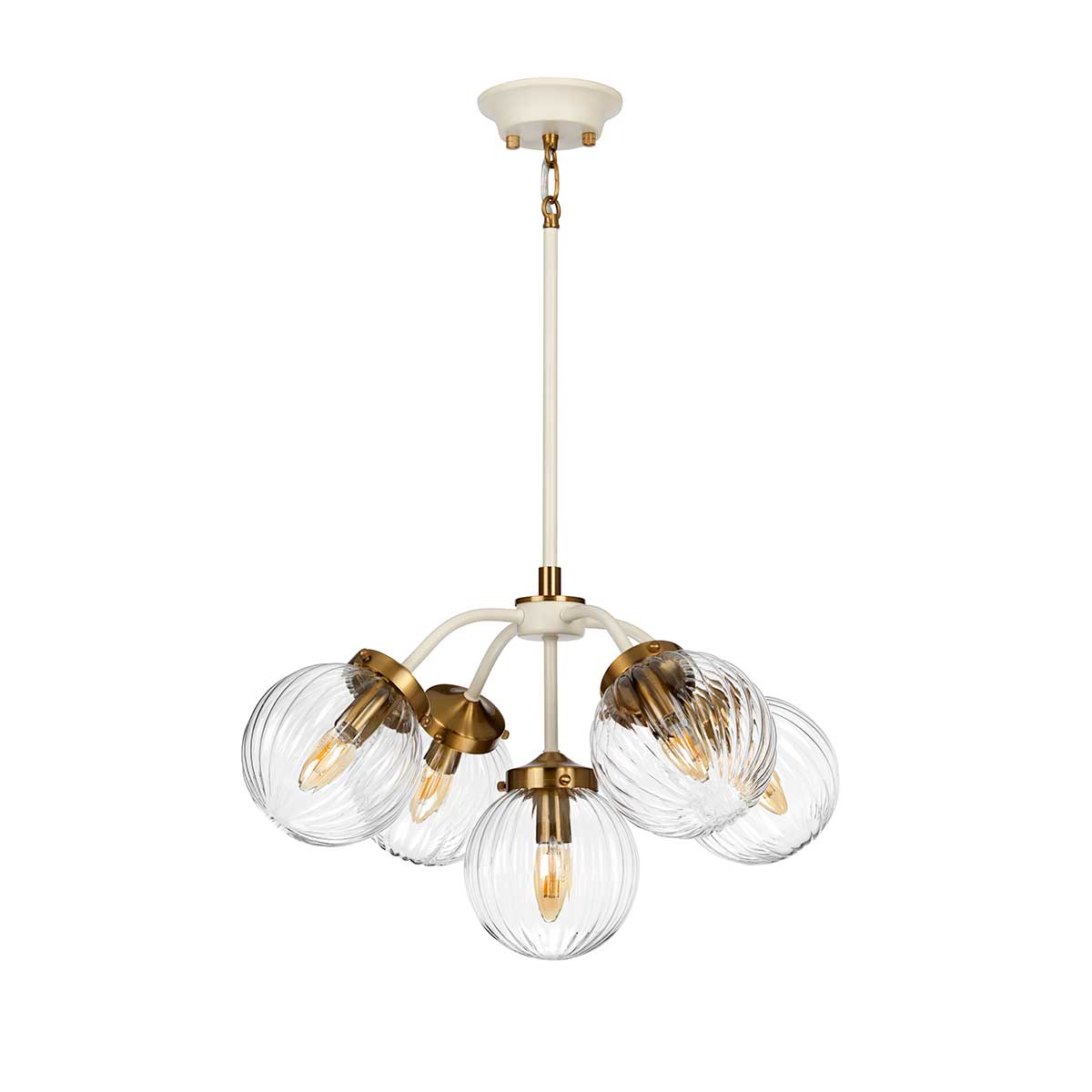 Pendelleuchte Cosmos (messingfarben) 5x - Elstead Lighting