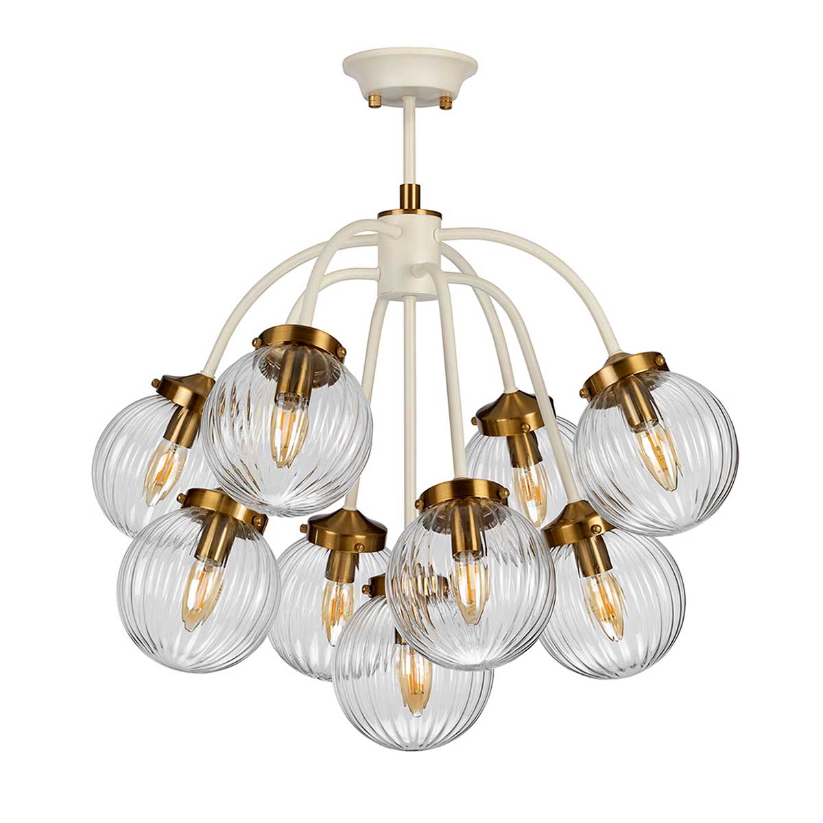 Pendelleuchte Cosmos (messingfarben) 9x - Elstead Lighting