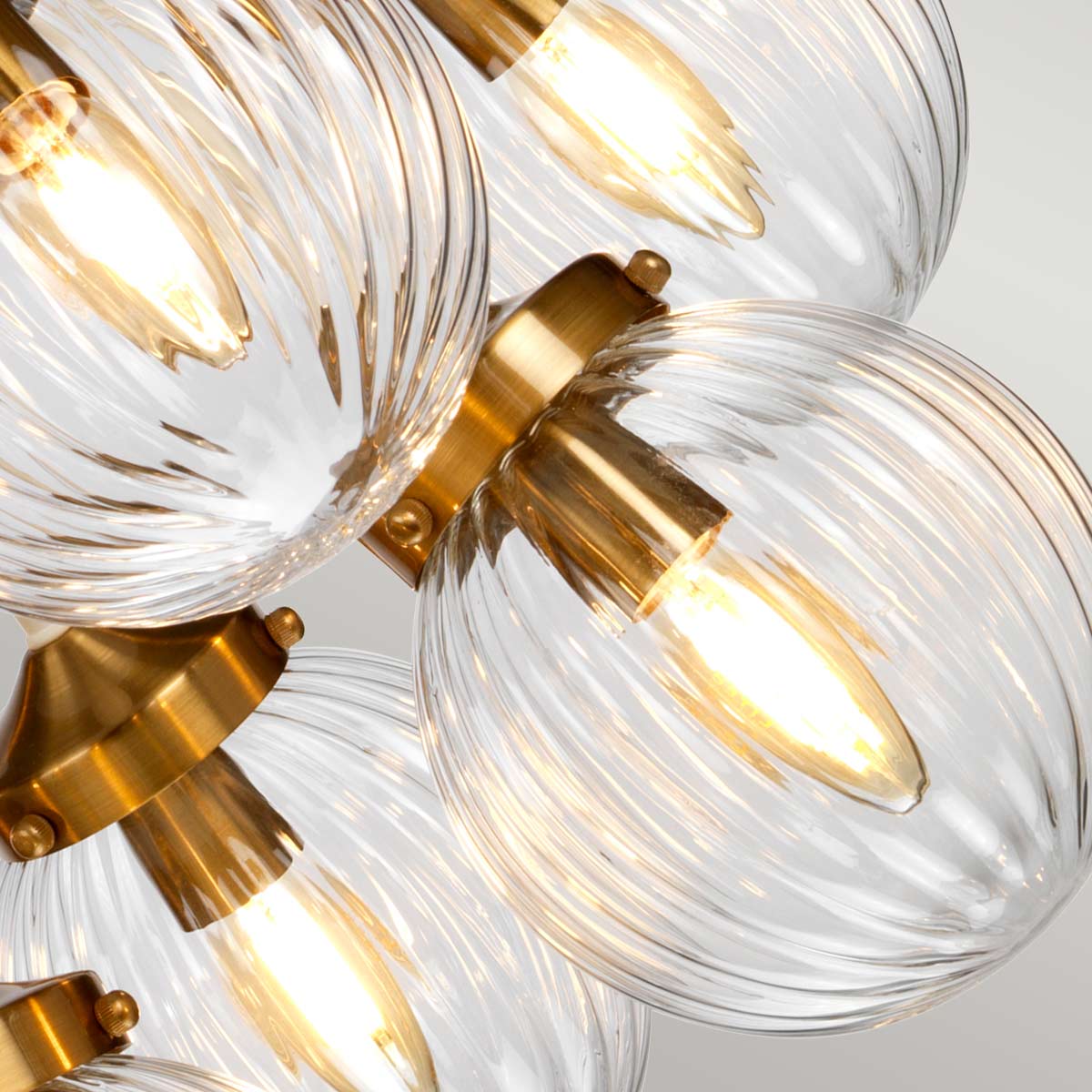 Pendelleuchte Cosmos (messingfarben) 9x - Elstead Lighting