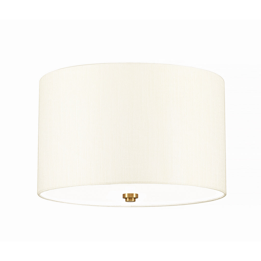 Deckenleuchte Fletcher Flush (messingfarben) 3x - Elstead Lighting