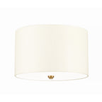 Deckenleuchte Fletcher Flush (messingfarben) 3x - Elstead Lighting