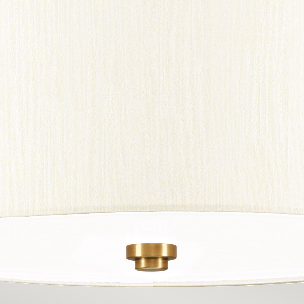 Deckenleuchte Fletcher Flush (messingfarben) 3x - Elstead Lighting