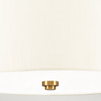 Deckenleuchte Fletcher Flush (messingfarben) 3x - Elstead Lighting