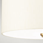 Deckenleuchte Fletcher Flush (messingfarben) 3x - Elstead Lighting