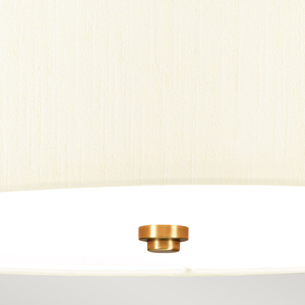 Deckenleuchte Fletcher Flush (messingfarben) 3x - Elstead Lighting