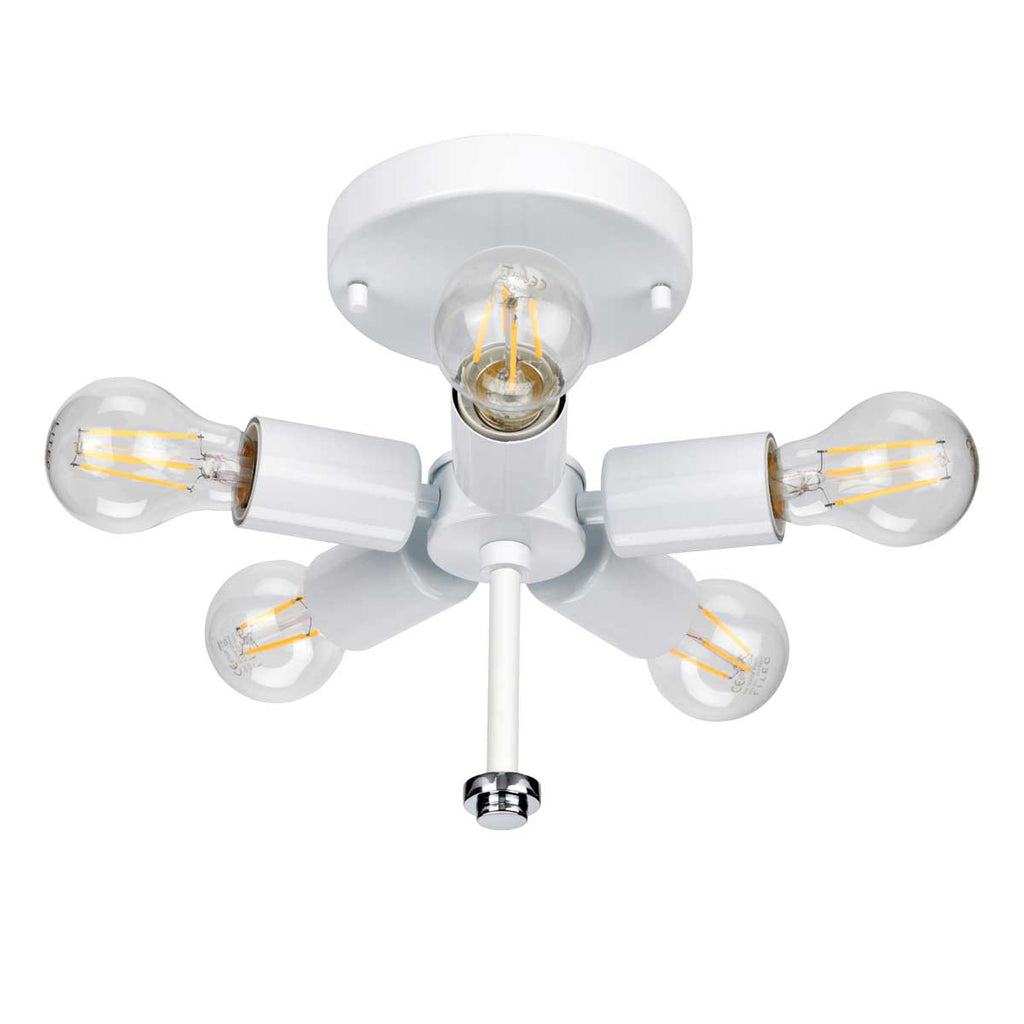 Deckenleuchte Fletcher Flush (verchromt) 5x - Elstead Lighting