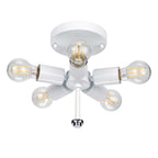 Deckenleuchte Fletcher Flush (verchromt) 5x - Elstead Lighting