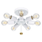 Deckenleuchte Fletcher Flush (messingfarben) 7x - Elstead Lighting