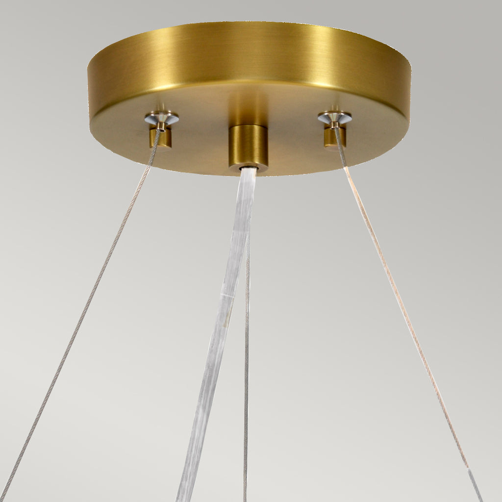 Pendelleuchte Pearce (messingfarben) 3x - Elstead Lighting