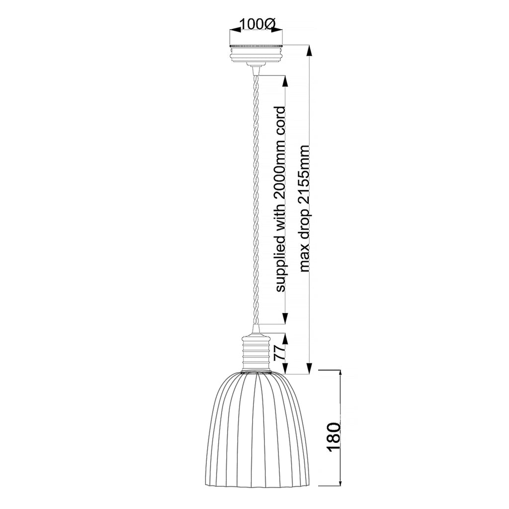 Pendelleuchte Douille (messingfarben) 1x - Elstead Lighting