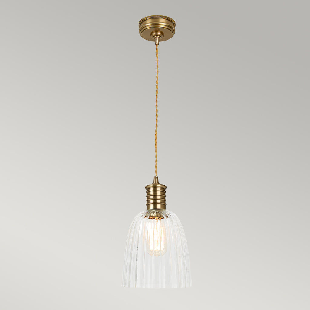 Pendelleuchte Douille (messingfarben) 1x - Elstead Lighting