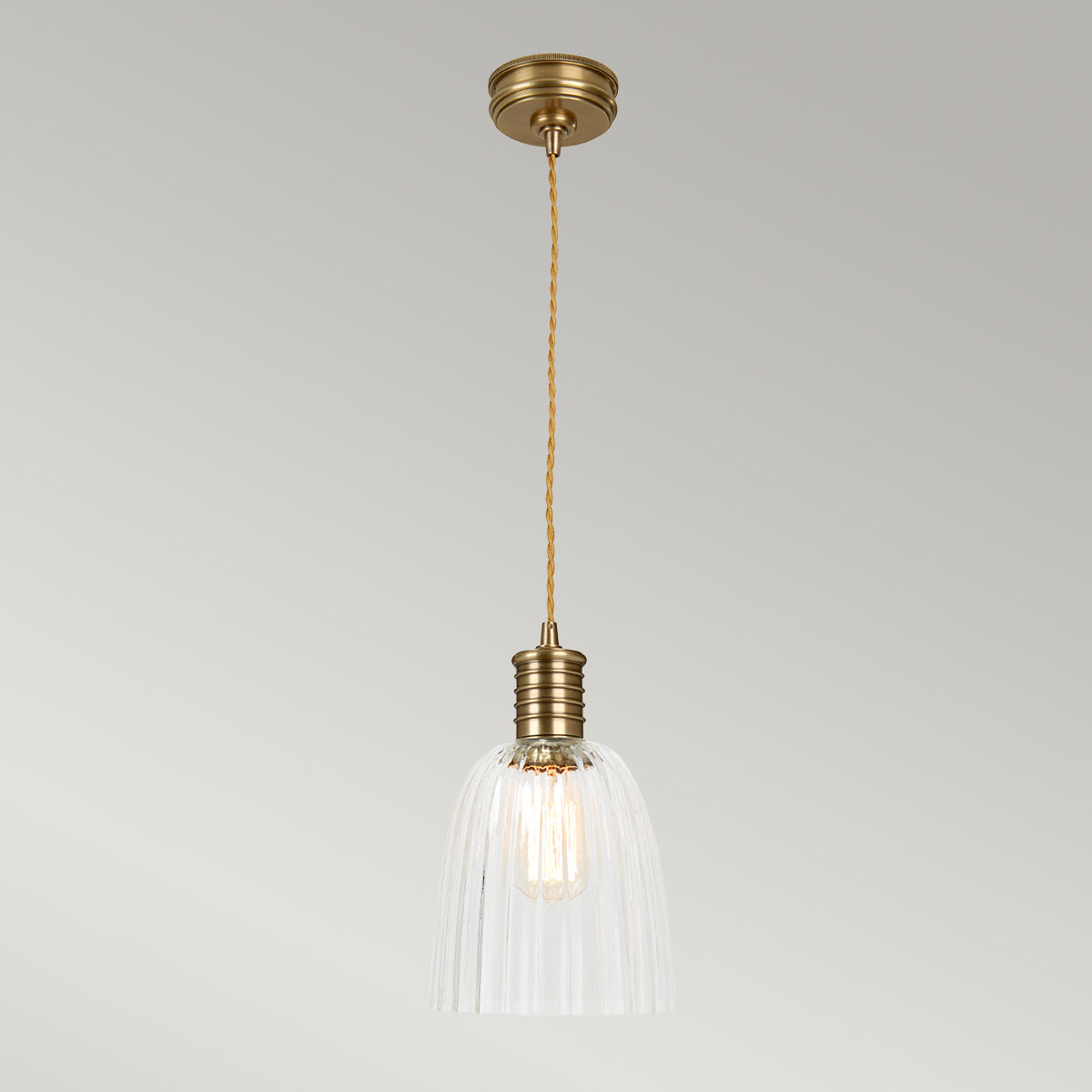 Pendelleuchte Douille (messingfarben) 1x - Elstead Lighting