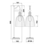 Tischleuchte Douille (goldfarben) 1x - Elstead Lighting