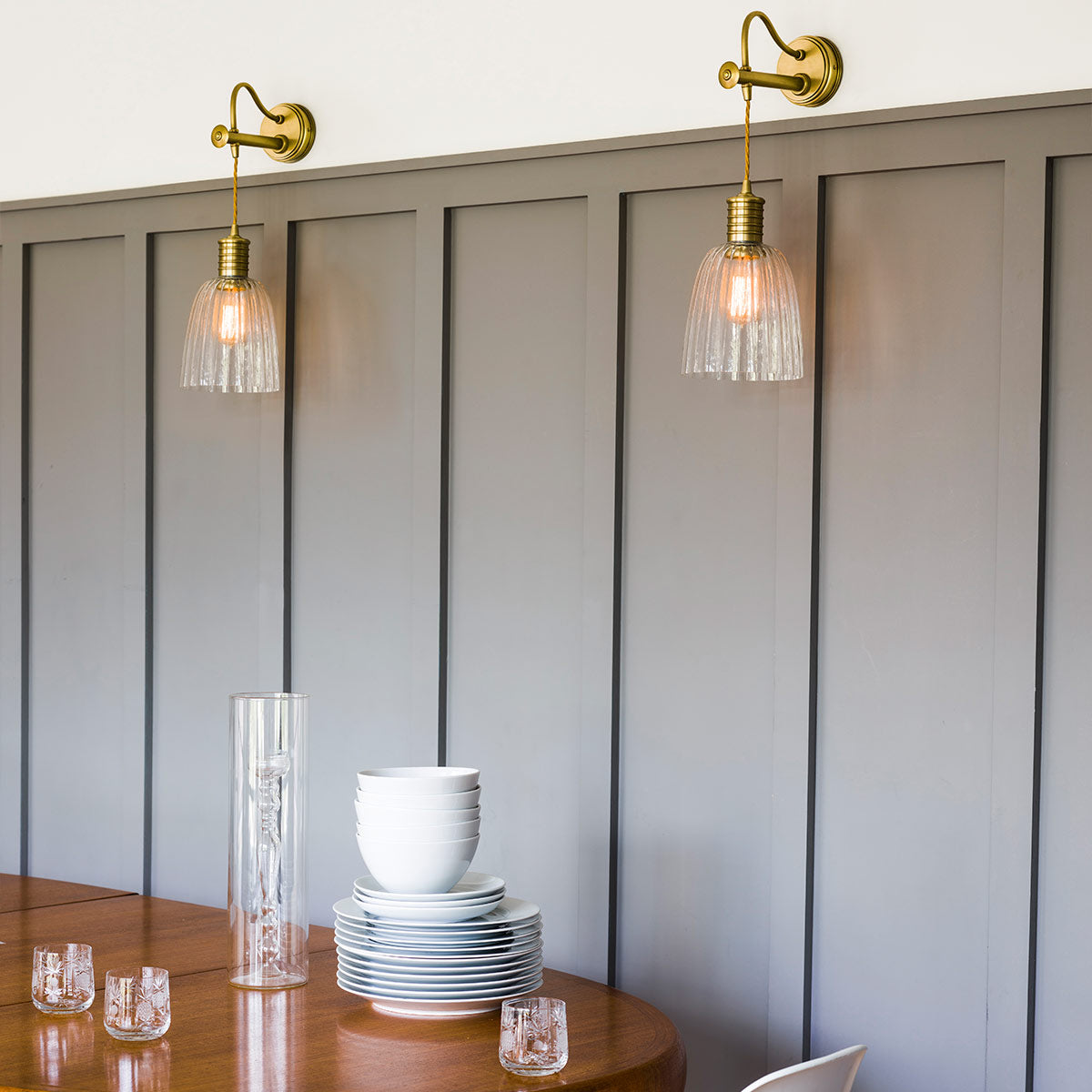 Wandleuchte Douille (Nickel) 1x - Elstead Lighting