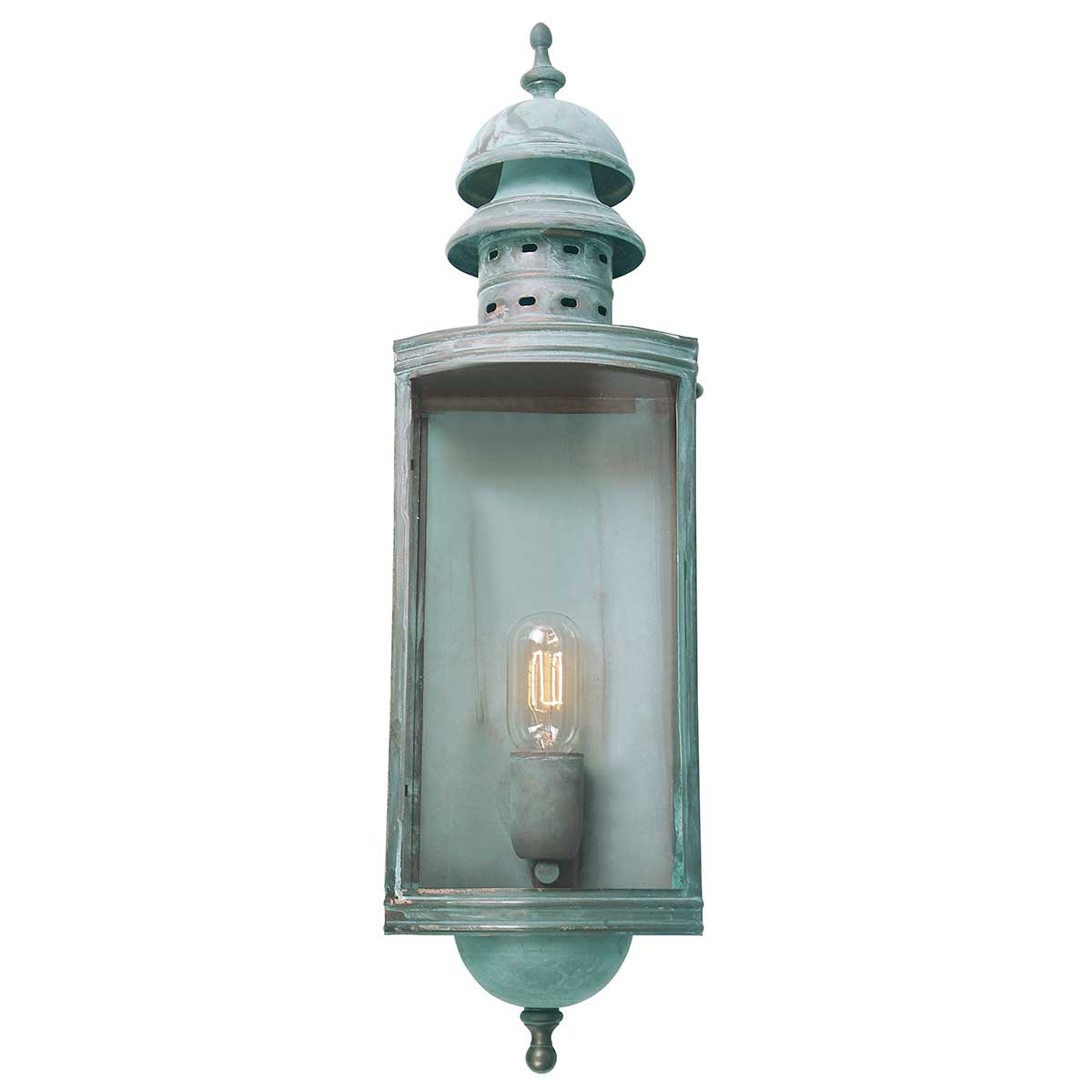 Außen-Wandleuchte Downing Street (antik wirkende Grünspan-Patina auf Metall) 1x - Elstead Lighting
