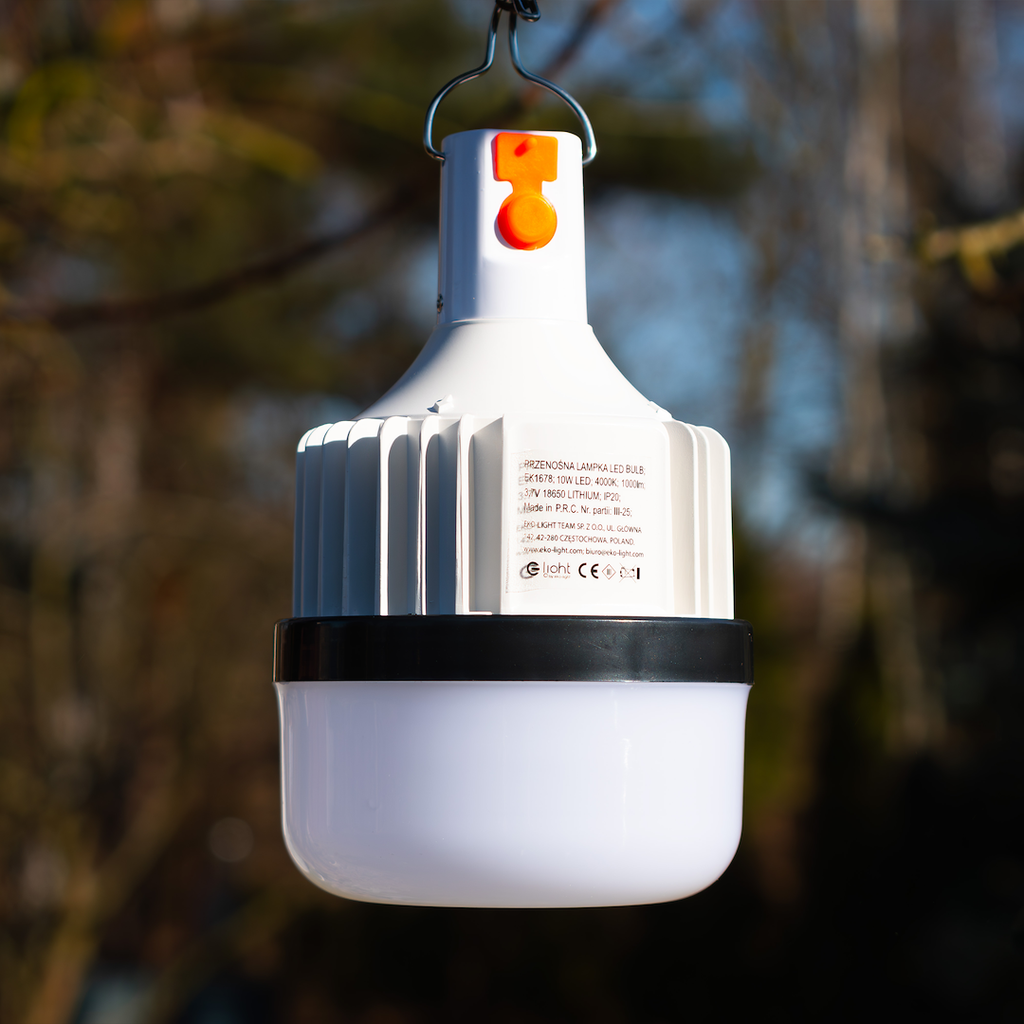 Akku LED-Licht Outdoor IP44 zum Aufhängen, Camping, Zelt usw. (10W) - Milagro