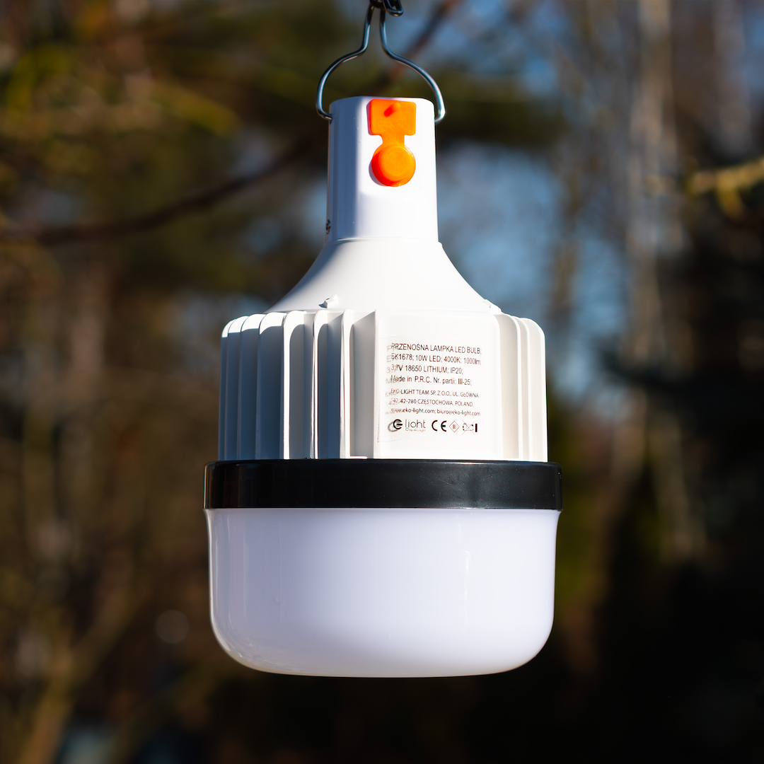 Akku LED-Licht Outdoor IP44 zum Aufhängen, Camping, Zelt usw. (10W) - Milagro