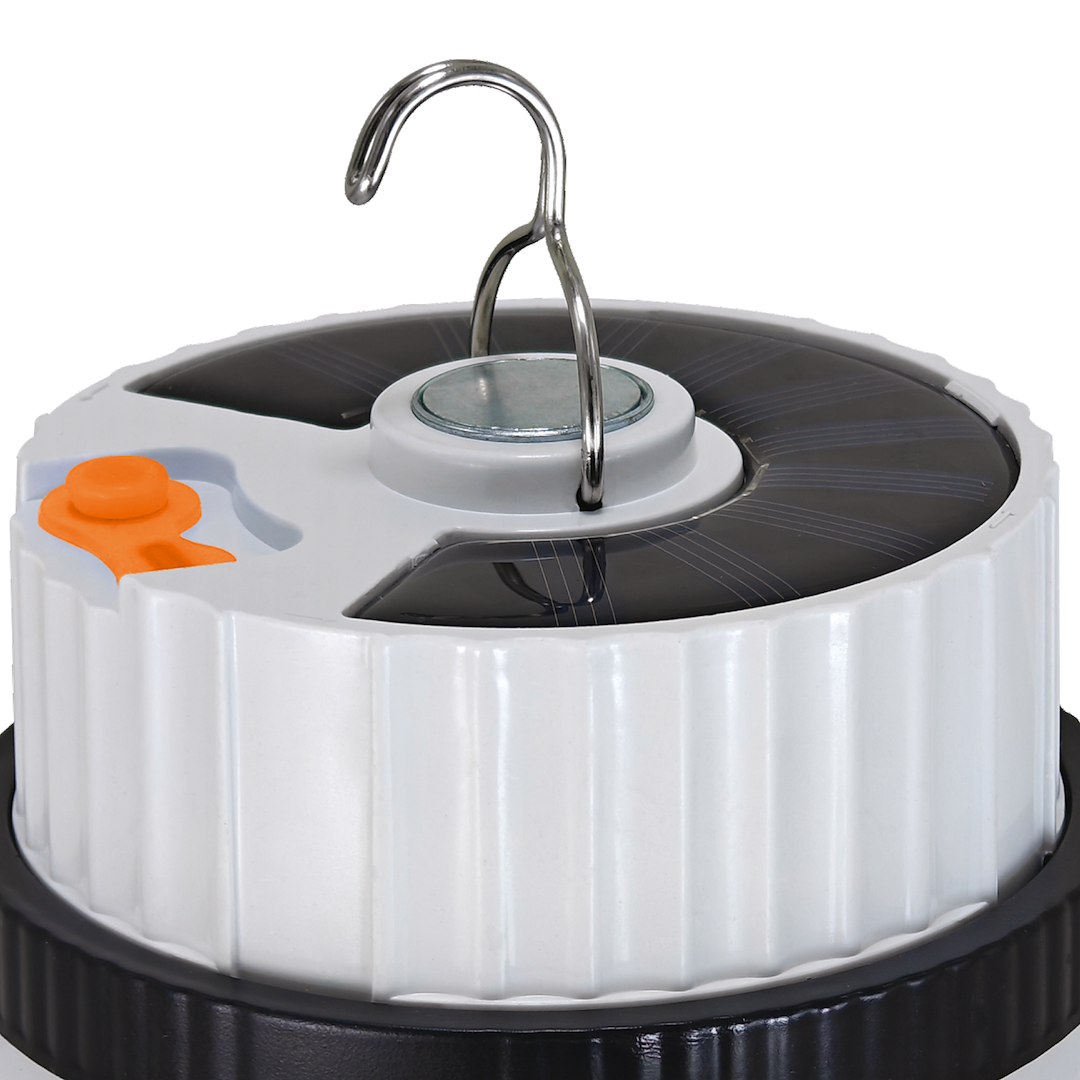 Akku & Solar LED-Licht Outdoor IP44 zum Aufhängen, Camping, Zelt usw. (10W) - Milagro