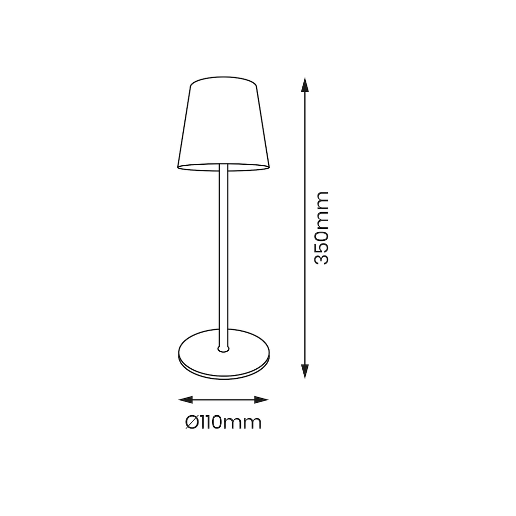 Akku-Leuchte Virgin (3W) 3CCT IP44 - Milagro
